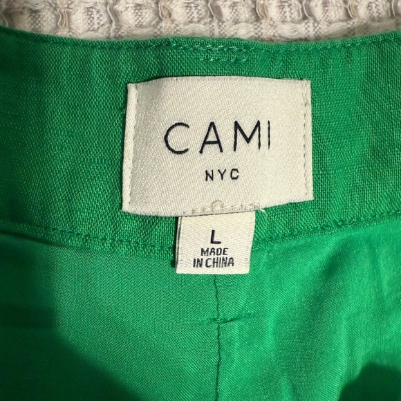 Cami NYC Vibrant Green Wide-Leg Pants - Picture 3 of 12